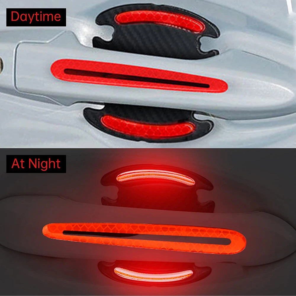 3D Car Reflective Sticker Tape Reflector 8pcs - gearheadautofinds