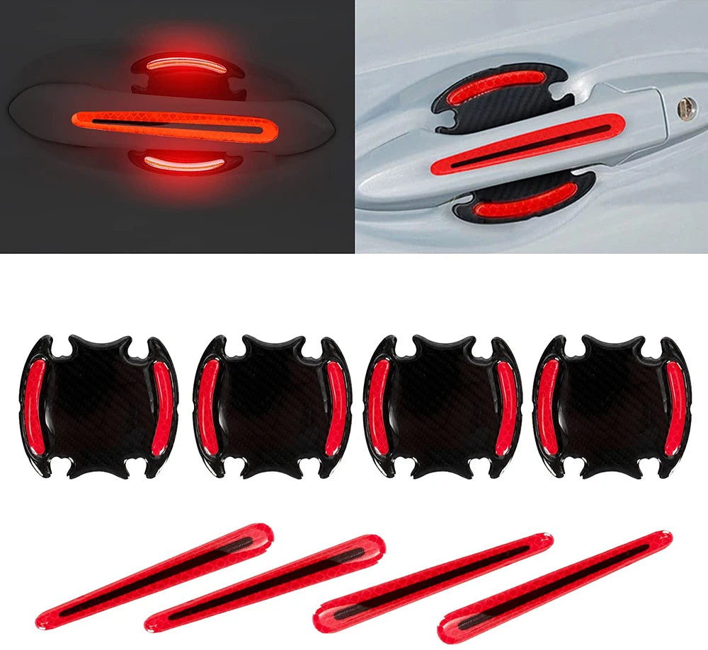 3D Car Reflective Sticker Tape Reflector 8pcs - gearheadautofinds