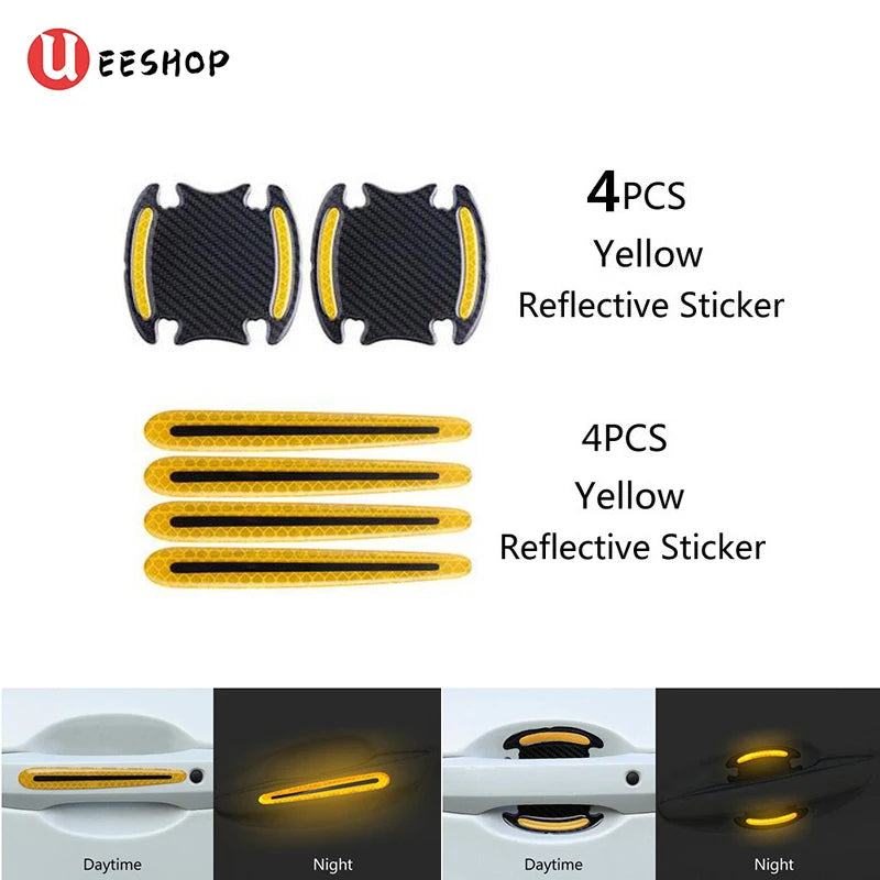 3D Car Reflective Sticker Tape Reflector 8pcs