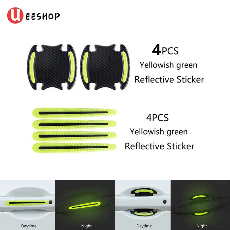 3D Car Reflective Sticker Tape Reflector 8pcs