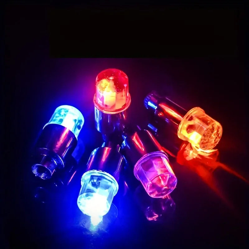 1/2/4PCS Bicycle Car Valve Light Bike Valve Lamp Seven Colors - gearheadautofinds