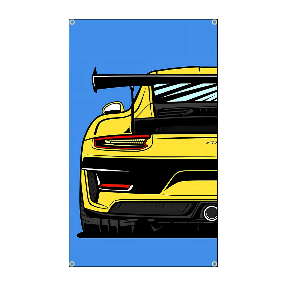 90x150cm 3X5FT Cool JDM Car Flag Polyester Printed Racing Car Banner For Decor - gearheadautofinds