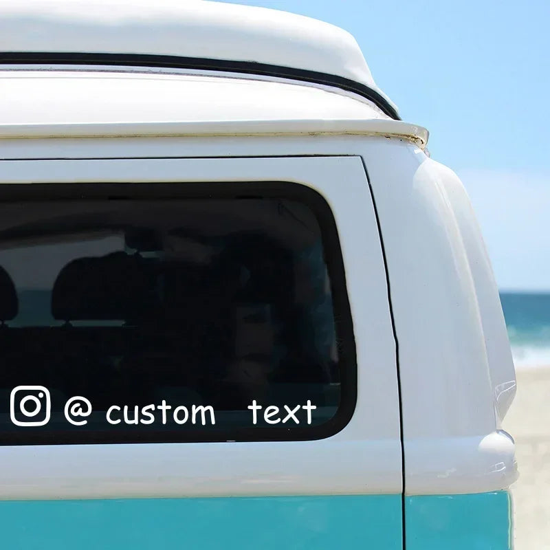 User Name Custom Personalized Instagram Vinyl Decals Instagram FACEBOOK Customization